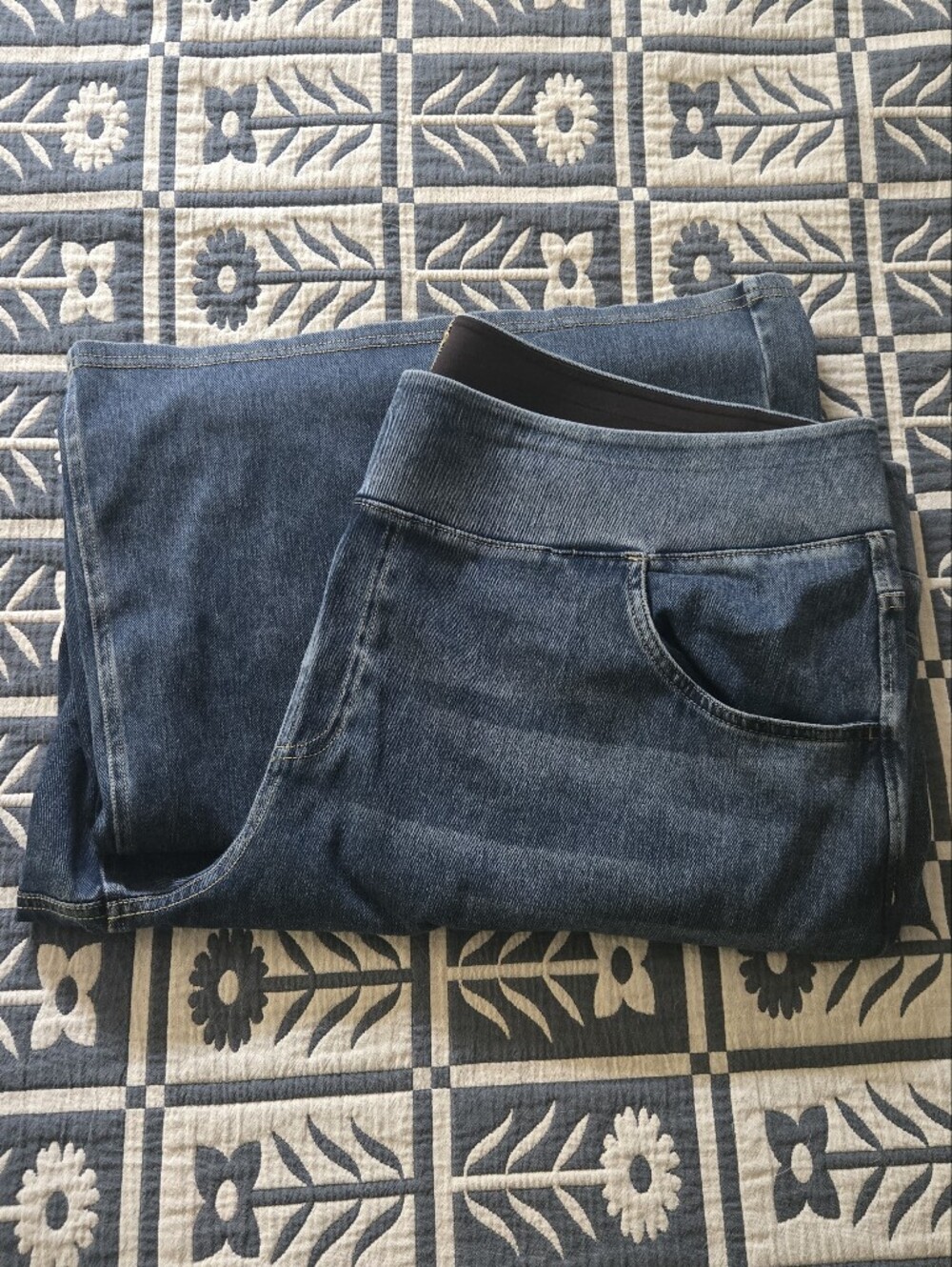 Halara Flex™ High Waisted Pockets Baggy Wide Leg Washed Casual Denim